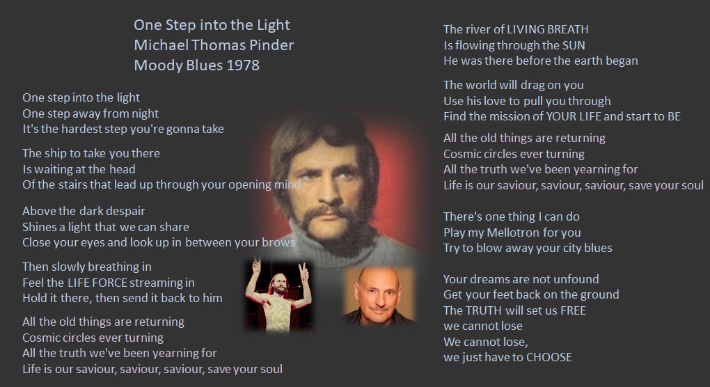 Lyrics  One Step into the light Mike Pinder.jpg